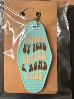Colorful Retro Style Motel Keychain